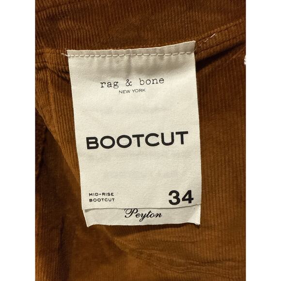 RAG & BONE Peyton cotton-blend corduroy bootcut pants Size 34 NWOT - Picture 7 of 7